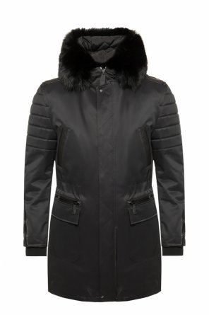 Long jacket with a fur finish, zdjęcie 1 Long jacket with a fur finish od Philipp Plein